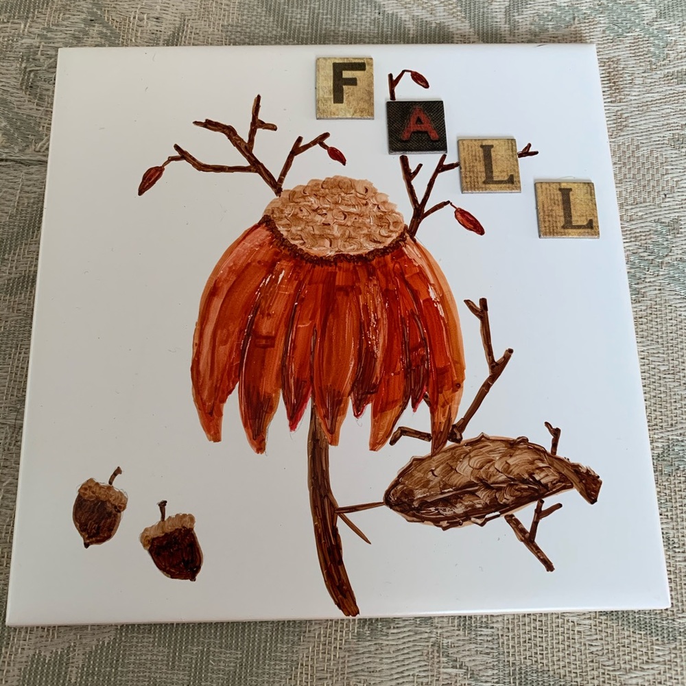 Hand drawn flower “autumn”